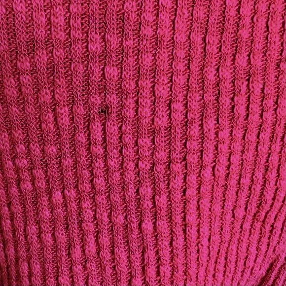 FREE PEOPLE PINK LONG SLEEVE RIBBED TOP - Picture 4 of 9